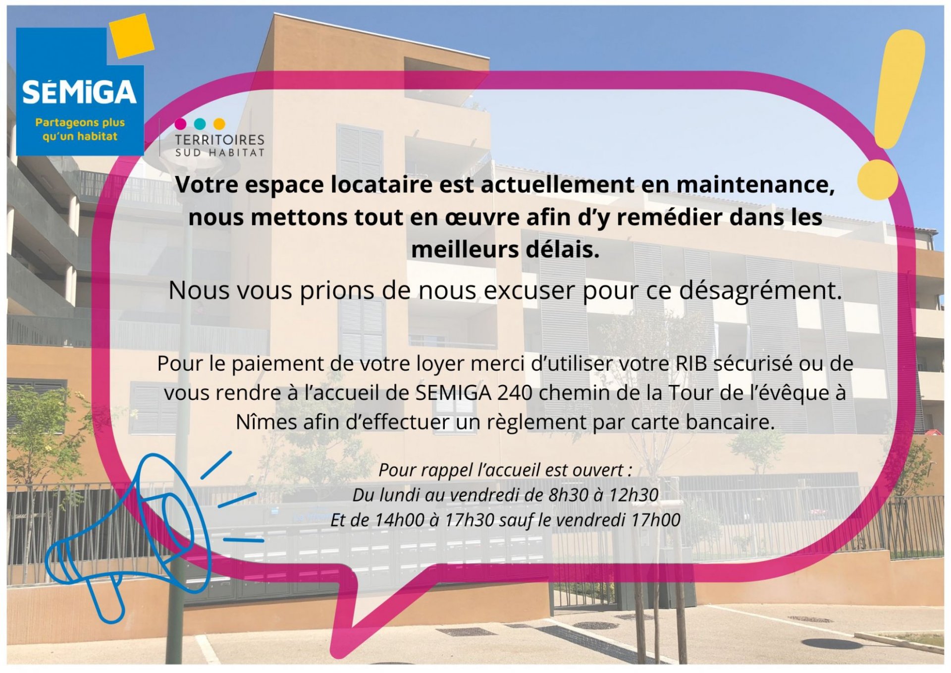 maintenance espace locataire